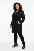 Trench Curvy in Similcamoscio con Cintura – Capospalla Soft Suede