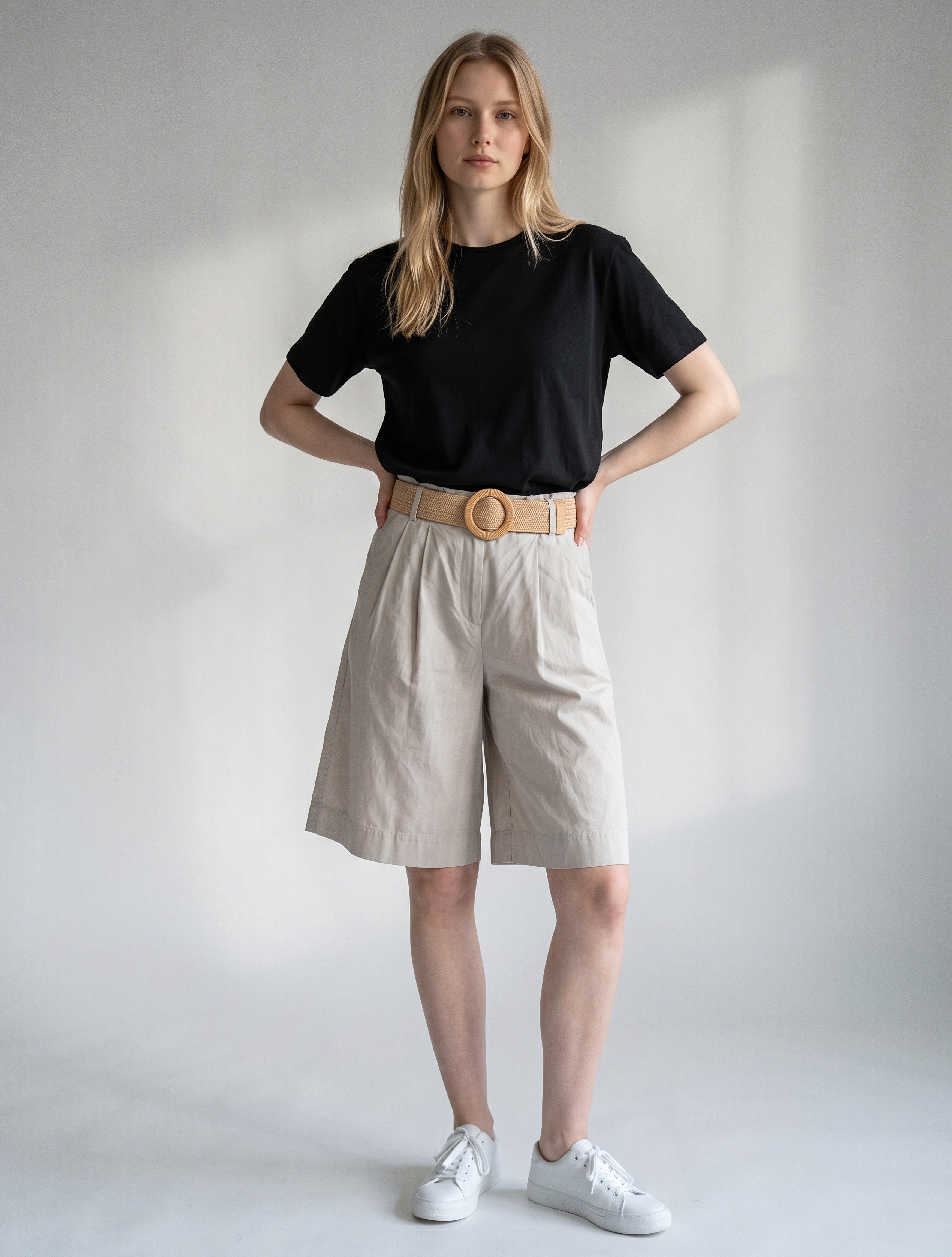 Bermuda Donna in Cotone Elasticizzato