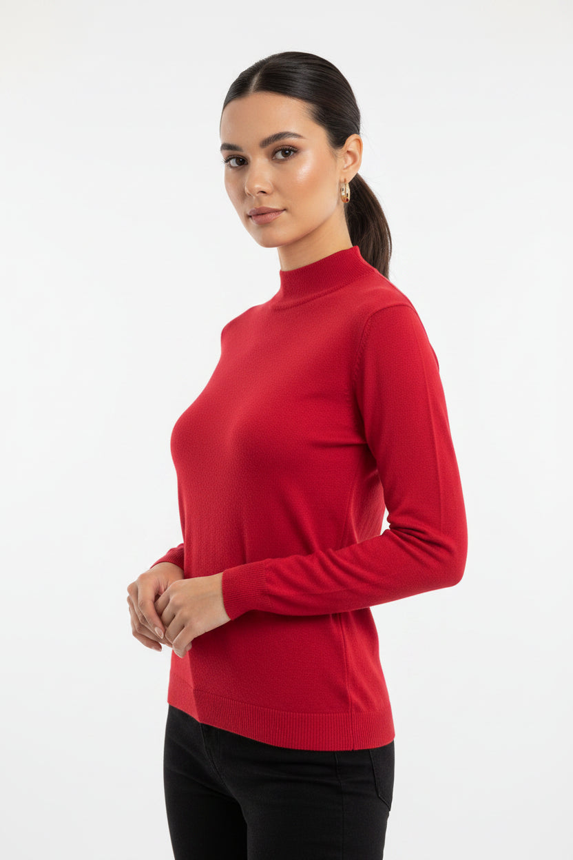 Lupetto Curvy in Misto Viscosa Sottogiacca – Maglia Mezze Collo Soft Touch