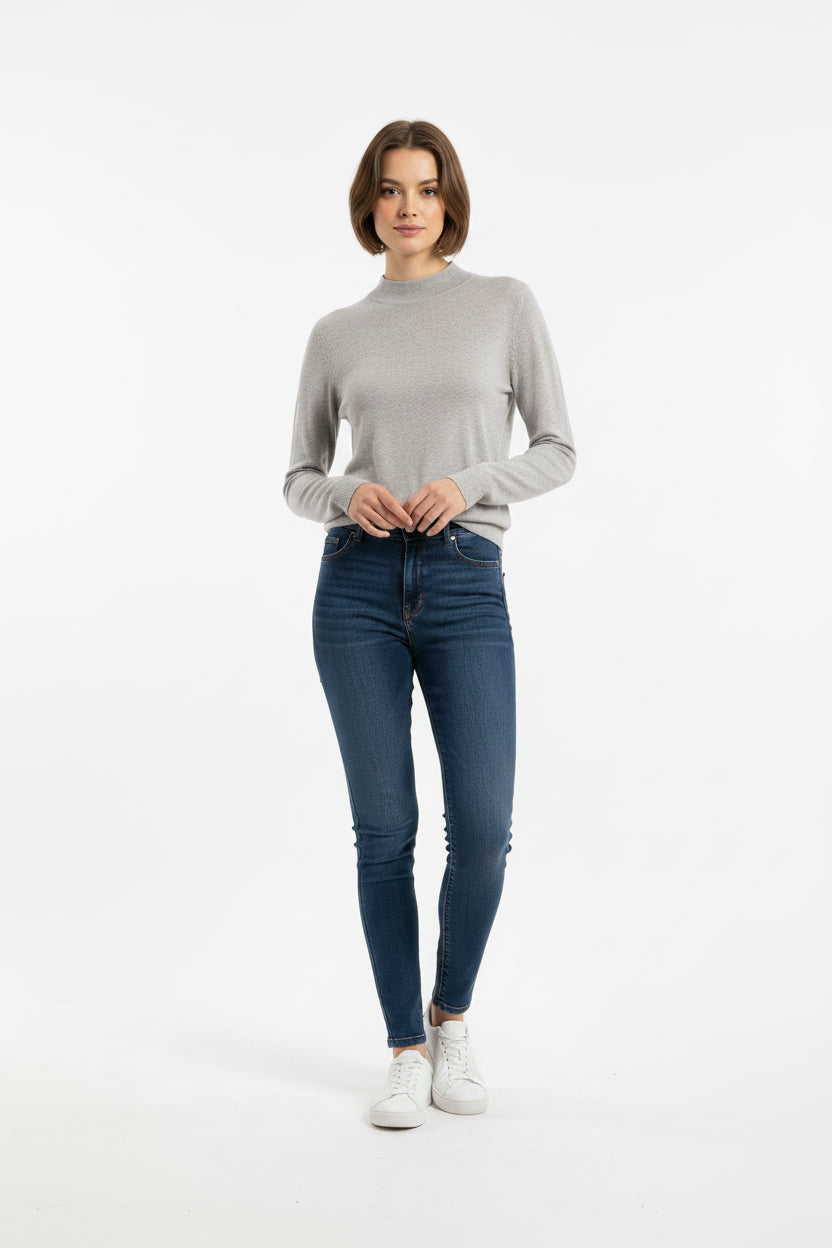 Lupetto Curvy in Misto Viscosa Sottogiacca – Maglia Mezze Collo Soft Touch