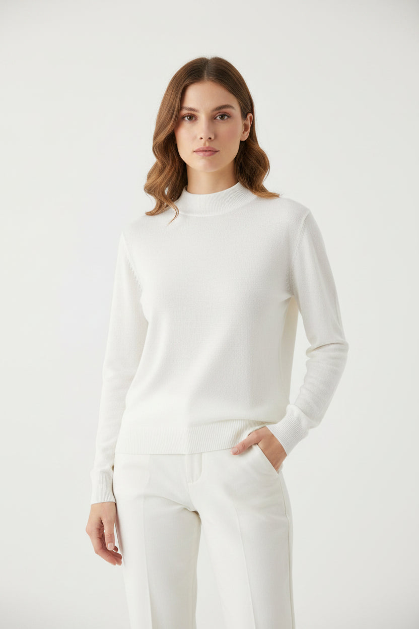 Lupetto Curvy in Misto Viscosa Sottogiacca – Maglia Mezze Collo Soft Touch