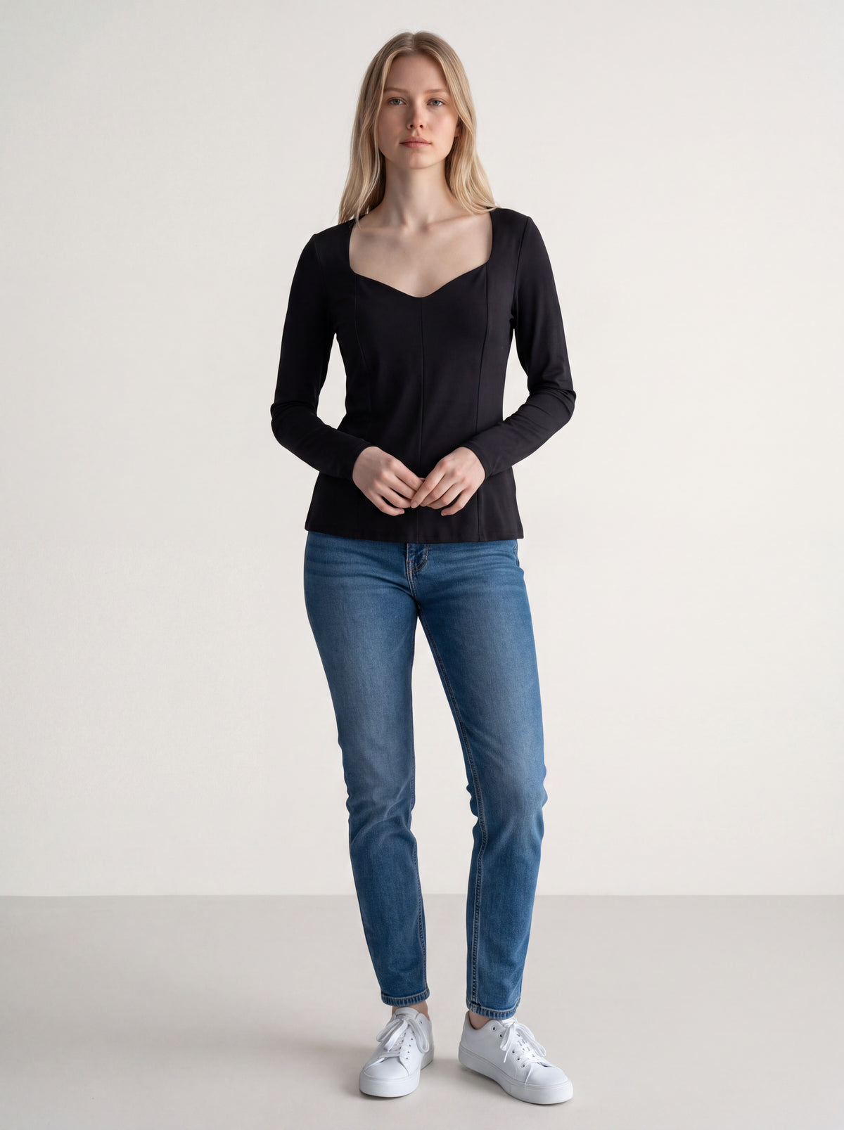 Blusa effetto buster