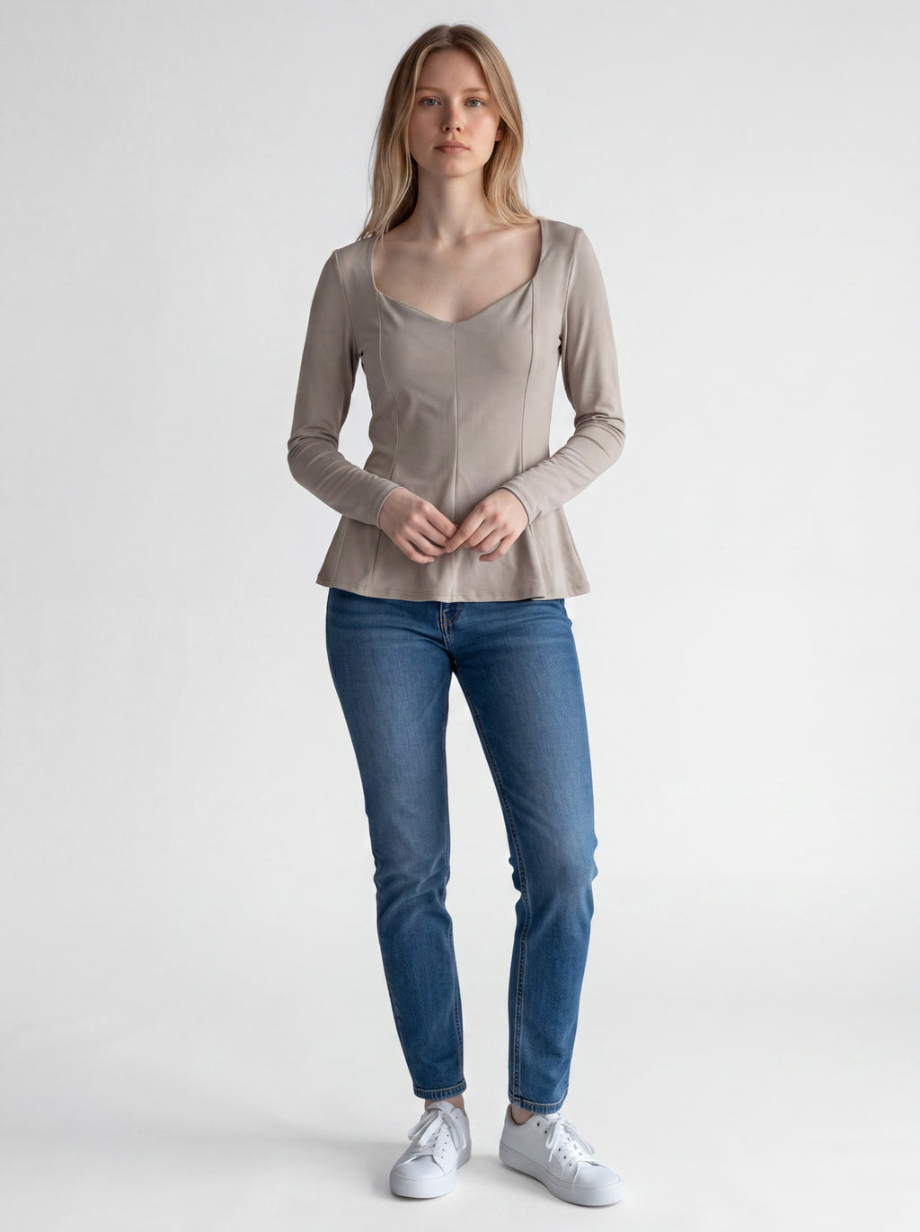 Blusa effetto buster