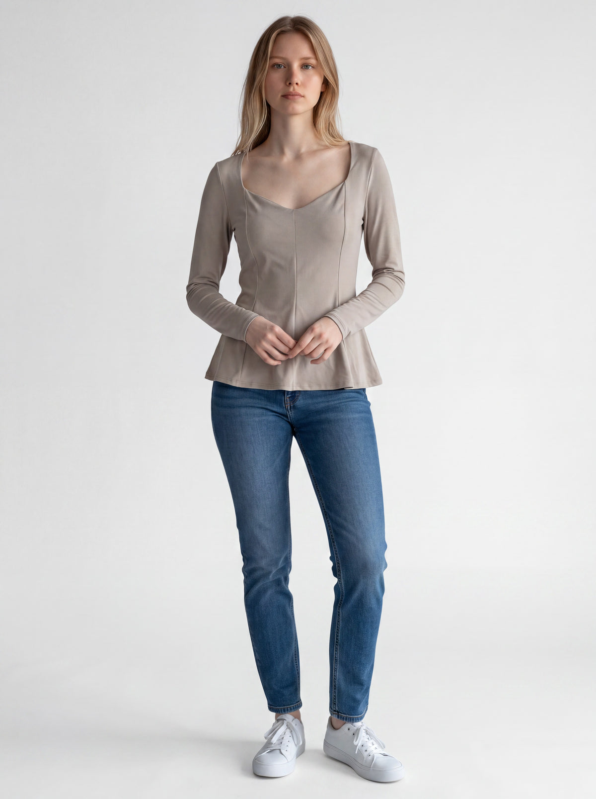 Blusa effetto buster