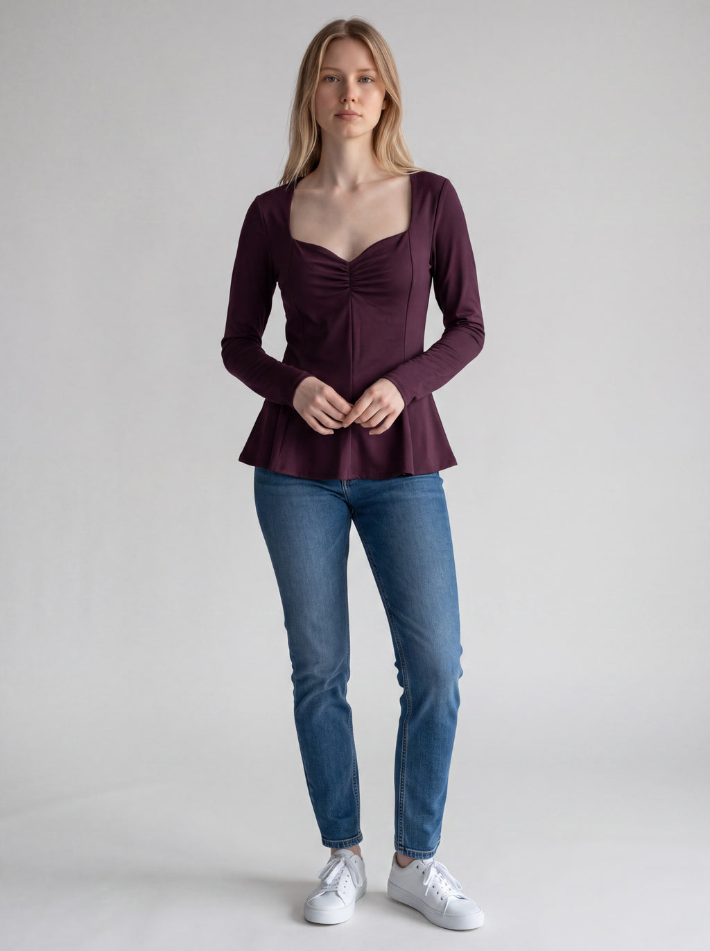 Blusa effetto buster