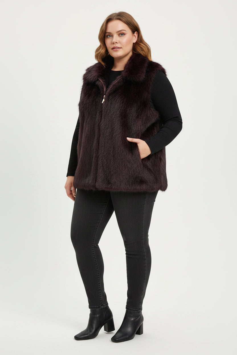 Smanicato Peluche con Collo Alto