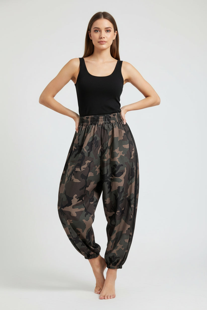 Pantalone Jogger Curvy Camouflage