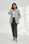 Blazer Curvy Aperto con Tasche Morbide – Modello Elegante Casual