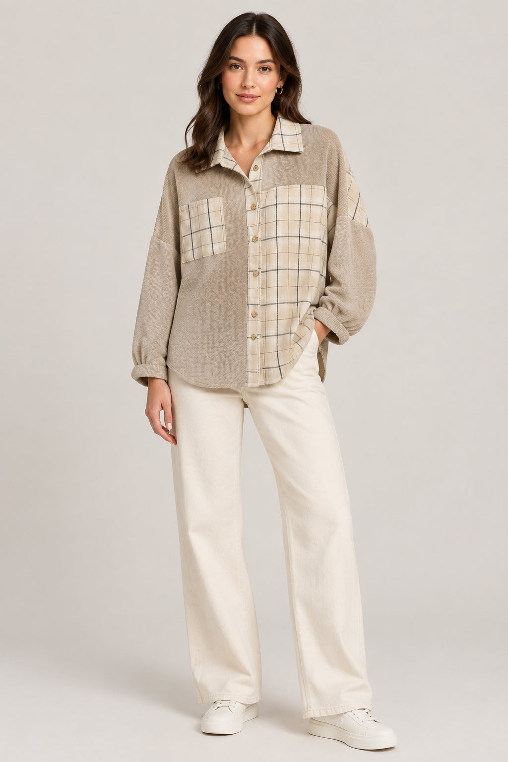 Camicia Over Fantasia Scozzese