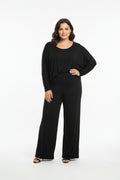 Completo Tutto Fare Maglia Ampia e Pantalone Palazzo in Viscosa Stretch
