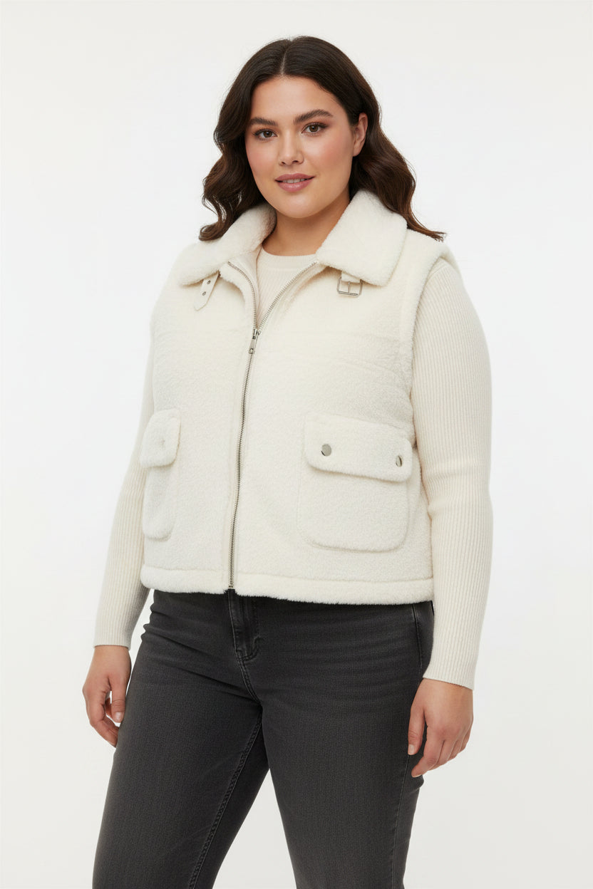 Gilet Curvy in Ecopelliccia Soft