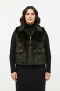 Gilet Curvy in Ecopelliccia Soft
